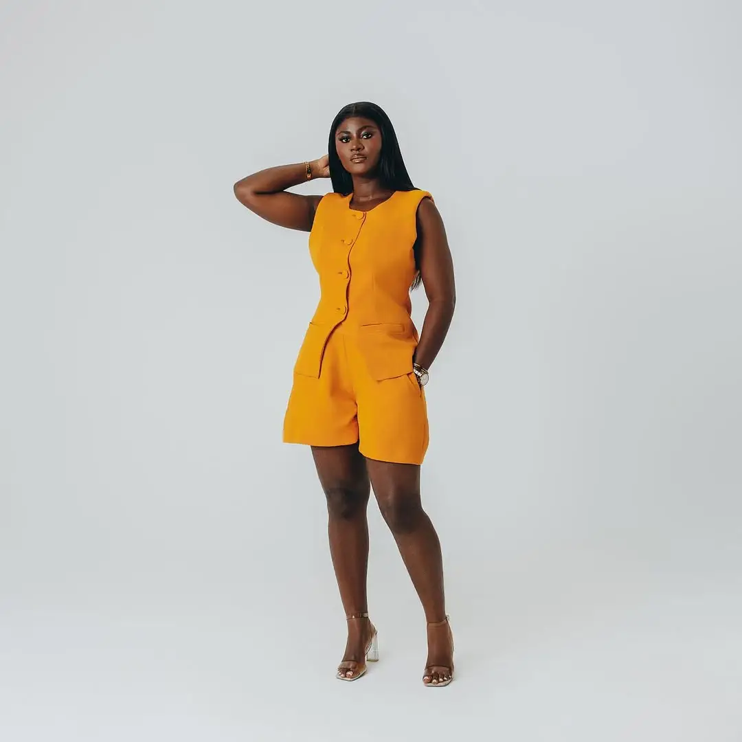 Alima Bello, Ghanaian fashion designer and founder of Bello Edu, minimalist African womenswear