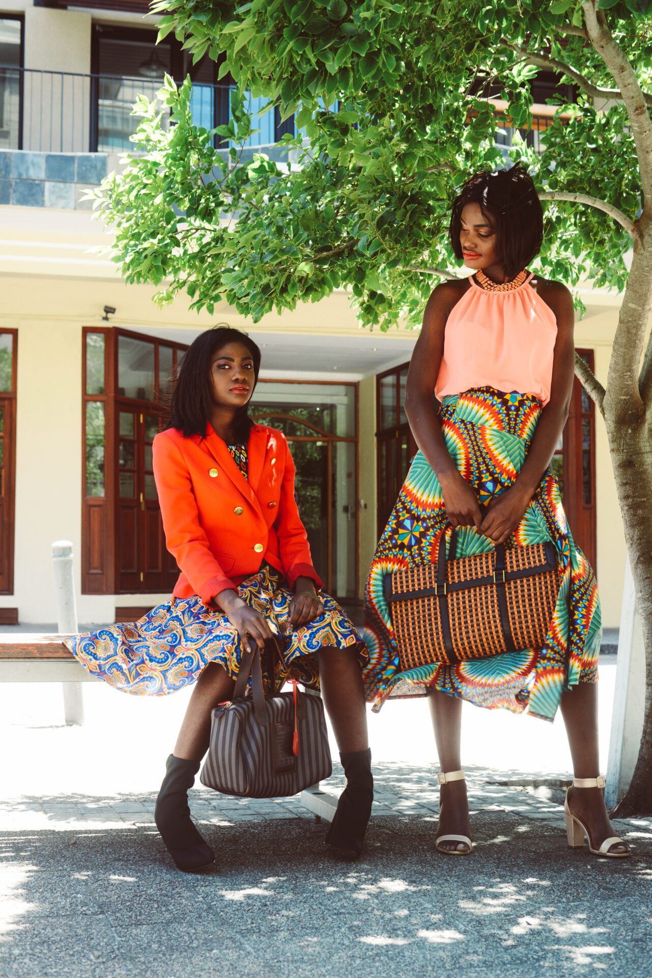 Both models under tree canopy in corporate ankara