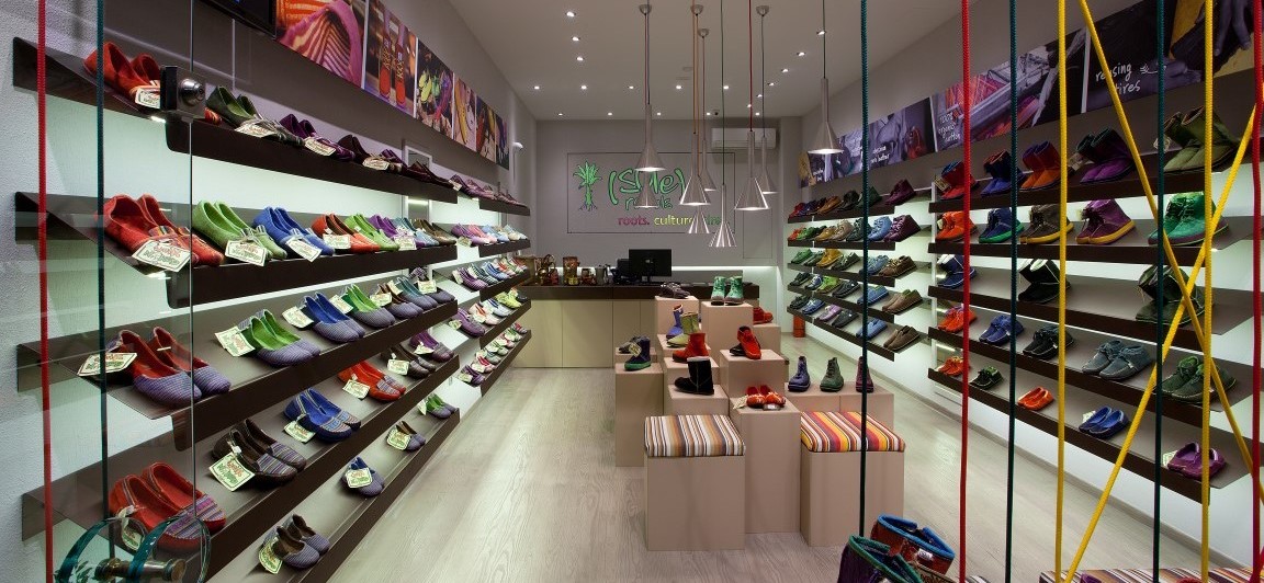 Inside a soleRebels retail store